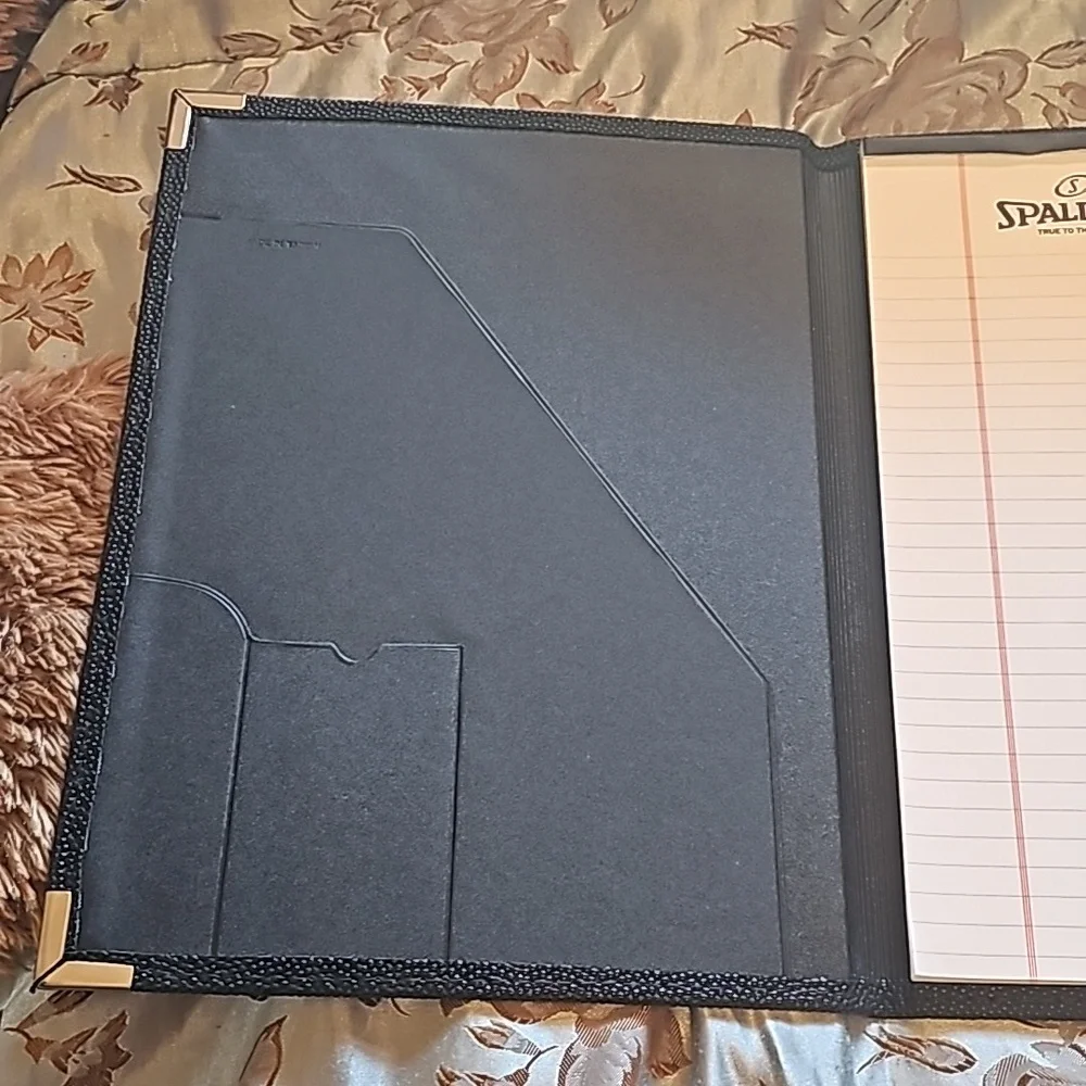 Spalding Official Game Ball NBA Portfolio Folder David Stern Dallas Mavericks